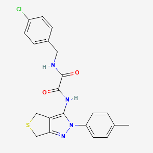 N1-(4-chlorobenzyl)-N2-(2-(p-tolyl)-4,6-dihydro-2H-thieno[3,4-c]pyrazol-3-yl)oxalamide