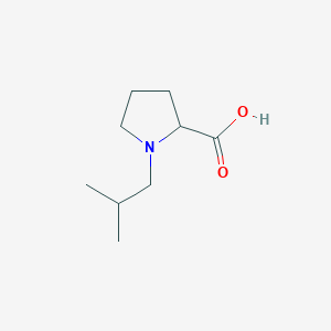 1-(2-Methylpropyl)pyrrolidine-2-carboxylic acid