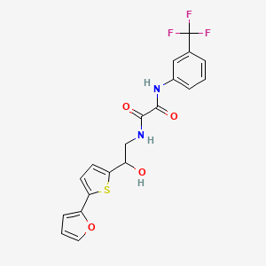 N-[2-[5-(Furan-2-yl)thiophen-2-yl]-2-hydroxyethyl]-N'-[3-(trifluoromethyl)phenyl]oxamide
