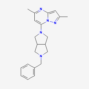 7-(2-Benzyl-1,3,3a,4,6,6a-hexahydropyrrolo[3,4-c]pyrrol-5-yl)-2,5-dimethylpyrazolo[1,5-a]pyrimidine