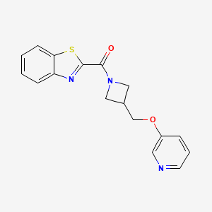 1,3-Benzothiazol-2-yl-[3-(pyridin-3-yloxymethyl)azetidin-1-yl]methanone