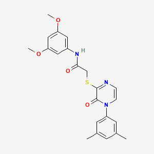 N-(3,5-dimethoxyphenyl)-2-((4-(3,5-dimethylphenyl)-3-oxo-3,4-dihydropyrazin-2-yl)thio)acetamide