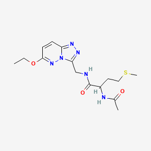 2-acetamido-N-((6-ethoxy-[1,2,4]triazolo[4,3-b]pyridazin-3-yl)methyl)-4-(methylthio)butanamide