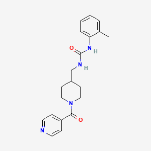 1-((1-Isonicotinoylpiperidin-4-yl)methyl)-3-(o-tolyl)urea