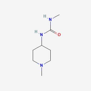 molecular formula C8H17N3O B2476746 1-Methyl-3-(1-methylpiperidin-4-yl)urea CAS No. 1602197-45-4