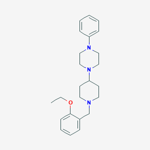 molecular formula C24H33N3O B247675 1-[1-(2-Ethoxybenzyl)piperidin-4-yl]-4-phenylpiperazine 