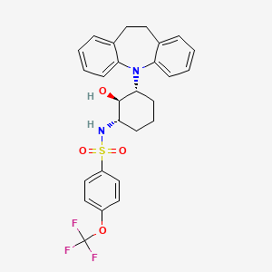 N-[(1S,2S,3R)-3-(5,6-Dihydrobenzo[b][1]benzazepin-11-yl)-2-hydroxycyclohexyl]-4-(trifluoromethoxy)benzenesulfonamide