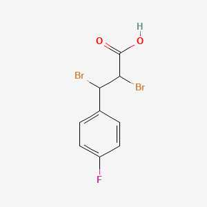 molecular formula C9H7Br2FO2 B2476802 2,3-二溴-3-(4-氟苯基)丙酸 CAS No. 187463-08-7