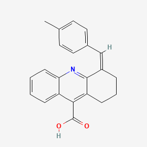 4-[(4-Methylphenyl)methylidene]-1,2,3,4-tetrahydroacridine-9-carboxylic acid