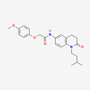 N-(1-isopentyl-2-oxo-1,2,3,4-tetrahydroquinolin-6-yl)-2-(4-methoxyphenoxy)acetamide