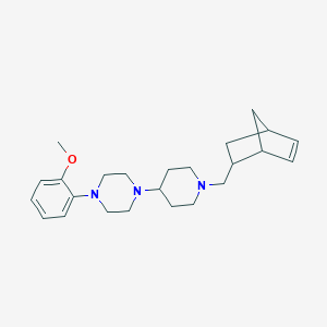 molecular formula C24H35N3O B247683 1-[1-(Bicyclo[2.2.1]hept-5-en-2-ylmethyl)-4-piperidinyl]-4-(2-methoxyphenyl)piperazine 