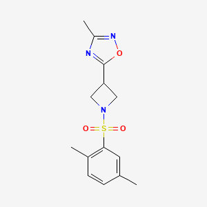 5-(1-((2,5-Dimethylphenyl)sulfonyl)azetidin-3-yl)-3-methyl-1,2,4-oxadiazole
