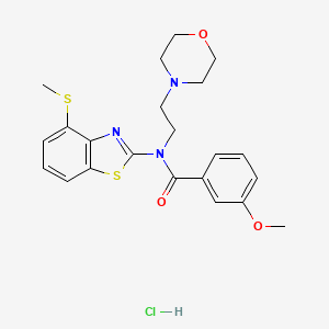 3-methoxy-N-(4-(methylthio)benzo[d]thiazol-2-yl)-N-(2-morpholinoethyl)benzamide hydrochloride
