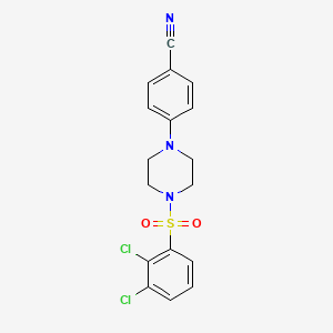 4-{4-[(2,3-Dichlorophenyl)sulfonyl]piperazino}benzenecarbonitrile
