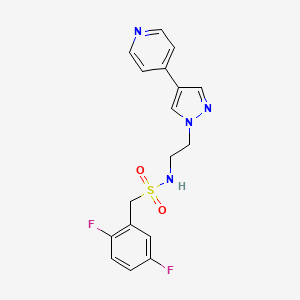 1-(2,5-difluorophenyl)-N-{2-[4-(pyridin-4-yl)-1H-pyrazol-1-yl]ethyl}methanesulfonamide