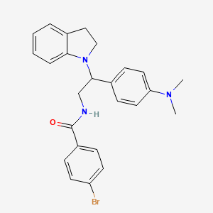 4-bromo-N-(2-(4-(dimethylamino)phenyl)-2-(indolin-1-yl)ethyl)benzamide