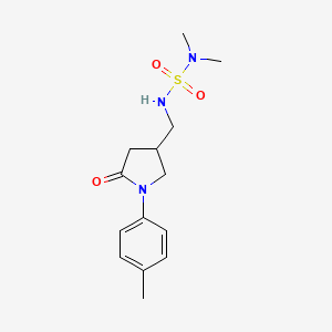 4-[(Dimethylsulfamoylamino)methyl]-1-(4-methylphenyl)-2-oxopyrrolidine