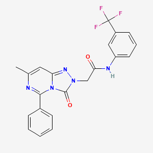 2-(7-methyl-3-oxo-5-phenyl[1,2,4]triazolo[4,3-c]pyrimidin-2(3H)-yl)-N-[3-(trifluoromethyl)phenyl]acetamide