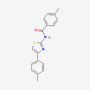 4-Methyl-N-[4-(4-methylphenyl)-1,3-thiazol-2-yl]benzamide