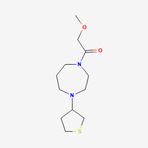 2-Methoxy-1-(4-(tetrahydrothiophen-3-yl)-1,4-diazepan-1-yl)ethan-1-one