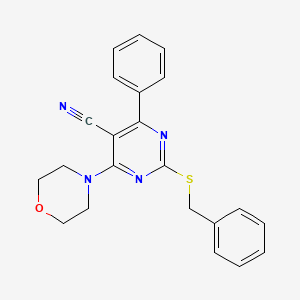 2-(Benzylsulfanyl)-4-morpholino-6-phenyl-5-pyrimidinecarbonitrile