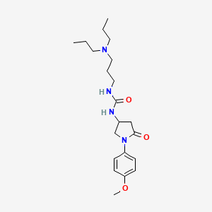 1-(3-(Dipropylamino)propyl)-3-(1-(4-methoxyphenyl)-5-oxopyrrolidin-3-yl)urea