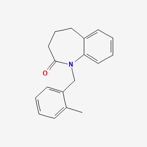 1-(2-methylbenzyl)-1,3,4,5-tetrahydro-2H-1-benzazepin-2-one