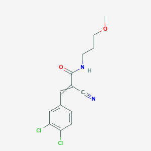 2-cyano-3-(3,4-dichlorophenyl)-N-(3-methoxypropyl)prop-2-enamide