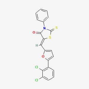 (Z)-5-((5-(2,3-dichlorophenyl)furan-2-yl)methylene)-3-phenyl-2-thioxothiazolidin-4-one