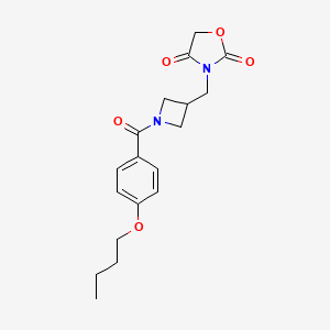 3-((1-(4-Butoxybenzoyl)azetidin-3-yl)methyl)oxazolidine-2,4-dione