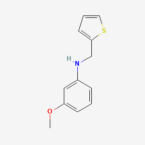 molecular formula C12H13NOS B2476901 3-methoxy-N-(thiophen-2-ylmethyl)aniline CAS No. 1021084-66-1