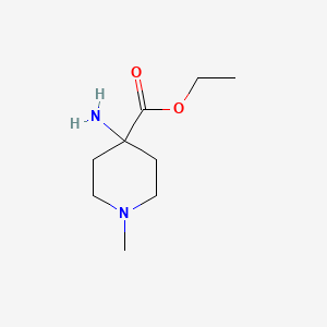 molecular formula C9H18N2O2 B2476905 Ethyl 4-amino-1-methylpiperidine-4-carboxylate CAS No. 141652-75-7