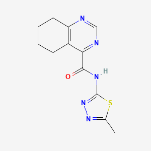 N-(5-Methyl-1,3,4-thiadiazol-2-yl)-5,6,7,8-tetrahydroquinazoline-4-carboxamide
