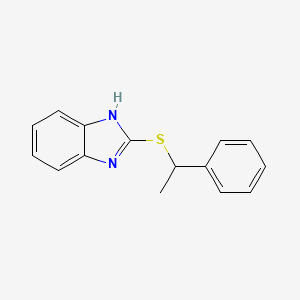 2-(1-phenylethylsulfanyl)-1H-benzimidazole