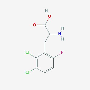 molecular formula C9H8Cl2FNO2 B2476908 2,3-Dichloro-6-fluoro-DL-phenylalanine CAS No. 1259973-77-7