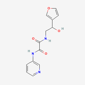 molecular formula C13H13N3O4 B2476926 N1-(2-(furan-3-yl)-2-hydroxyethyl)-N2-(pyridin-3-yl)oxalamide CAS No. 1396767-13-7