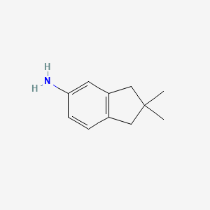molecular formula C11H15N B2476927 2,2-Dimethyl-1,3-dihydroinden-5-amine CAS No. 2138172-74-2