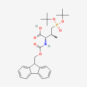 molecular formula C28H38NO7P B2476935 Fmoc-L-Pmab(tBu)2-OH CAS No. 1199612-89-9