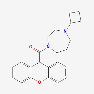 molecular formula C23H26N2O2 B2476952 (4-cyclobutyl-1,4-diazepan-1-yl)(9H-xanthen-9-yl)methanone CAS No. 2309599-85-5