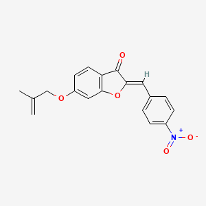 (Z)-6-((2-methylallyl)oxy)-2-(4-nitrobenzylidene)benzofuran-3(2H)-one