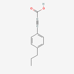 molecular formula C12H12O2 B2476983 3-(4-propylphenyl)prop-2-ynoic acid CAS No. 1225707-81-2