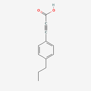 molecular formula C12H12O2 B2476983 (4-丙基苯基)丙炔酸 CAS No. 1225707-81-2