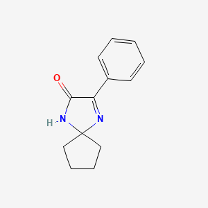 molecular formula C13H14N2O B2476989 3-Phenyl-1,4-diazaspiro[4.4]non-3-en-2-one CAS No. 899926-21-7