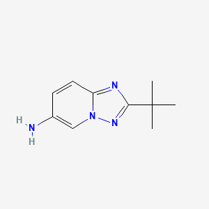 molecular formula C10H14N4 B2477012 2-Tert-butyl-[1,2,4]triazolo[1,5-A]pyridin-6-amine CAS No. 1512448-95-1
