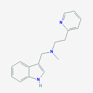 molecular formula C17H19N3 B247704 N-(1H-indol-3-ylmethyl)-N-methyl-2-(2-pyridinyl)ethanamine 