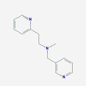 molecular formula C14H17N3 B247706 N-methyl-2-(pyridin-2-yl)-N-(pyridin-3-ylmethyl)ethanamine 