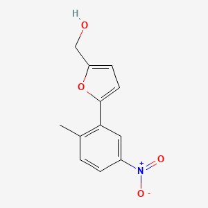B2477063 [5-(2-Methyl-5-nitrophenyl)-2-furyl]methanol CAS No. 738605-14-6