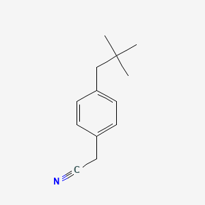 molecular formula C13H17N B2477066 2-(4-Neopentylphenyl)acetonitrile CAS No. 1894868-72-4