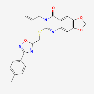 N-{4-[4-(2,4-dimethylphenyl)-1,3-oxazol-2-yl]phenyl}-N'-(2-furylmethyl)urea