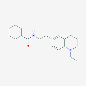 N-(2-(1-ethyl-1,2,3,4-tetrahydroquinolin-6-yl)ethyl)cyclohexanecarboxamide